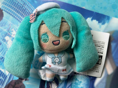 Sega Hatsune Miku x Sanrio Cinnamoroll White Sailor Dress Small Plush Keychain Type A (In-stock)