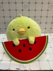 Sumikko Gurashi Penguin? with Watermelon Small Plush Keychain (In-stock)