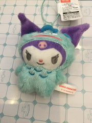 Sanrio Kuromi x Hangyodon Costume Small Plush Keychain (In-stock)