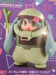 Gundam 45th x Hatsune Miku Zaku Costume Prize Figure (In-stock)