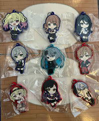 Sega HATSUNE MIKU Project SEKAI THE MOVIE Kowareta SEKAI to Utaenai MIKU Characters Rubber Keychain Vol.1 9 Pieces Set (In-stock)