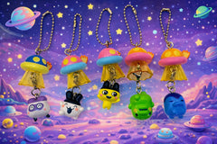 Tamagotchi and Friends UFO Small Figure Keychain 5 Pieces Set (In-stock)