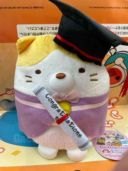 Graduation Sumikko Gurashi Neko Small Plush