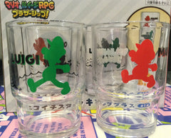 Super Mario & Luigi RPG Character Glass Cup 2 Pieces Set (In-stock)