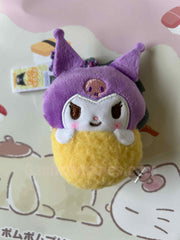 Sanrio Characters Kuromi Shrimp Tempura Small Plush Keychain (In-stock)