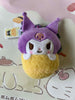 Sanrio Characters Kuromi Shrimp Tempura Small Plush Keychain (In-stock)