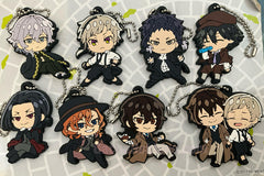Bungo Stray Dogs Character Rubber Keychain 8 Pieces Set (In-stock)