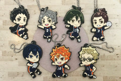 Haikyuu Karasuno High Characters Rubber Keychain 7 Pieces Set (In-stock)