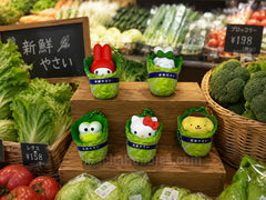 Sanrio and Friends Cabbage Small Figure Keychain 5 Pieces Set (In-stock)
