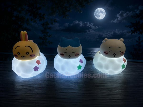 Chiikawa and Friends Sleeping on Cloud Light Up Small Figure 3 Pieces Set (In-stock)
