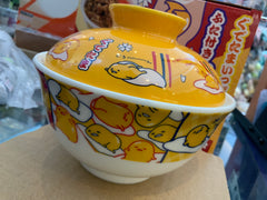 Sanrio Gudetama Gyudon Ceramic Bowl and Lid Set (In-stock)