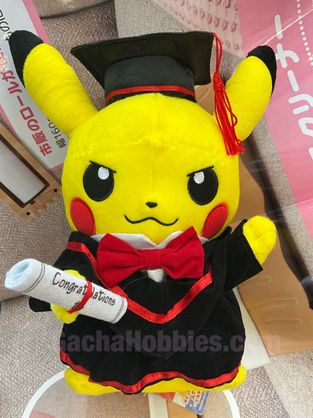 Graduation Pokemon Stay Cool Pikachu Medium Plush