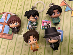 Detective Conan Character Small Figure Keychain 5 Pieces Set (In-stock)