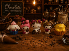 Sanrio Characters Chocolate Dolls Small Figure 5 Pieces Set (In-stock)