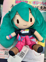 Sega Fuwapuchi Hatsune Miku Black Training Outfit Medium Plush (In-stock)