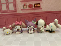 Sanrio Characters Pajama Party Mini Figure 5 Pieces Set (In-stock)