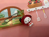 Sanrio Characters with Cherry Costume Small Figure Keychain 6 Pieces Set (In-stock)