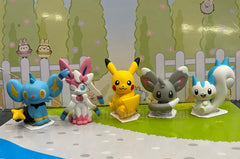 Pokemon and Friends Sitting Small Figure 5 Pieces Set (In-stock)