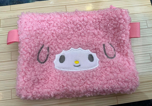 Sanrio Characters My Sweet Piano Furry Zipper Small Pouch (In-stock)