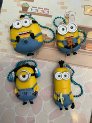 Despicable Me Minion Flat Figure Keychain 4 Pieces Set (In-stock)