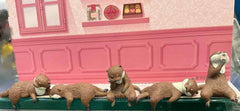 Animal Otters Resting Small Figure 5 Pieces Set (In-stock)