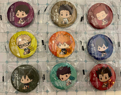 Bushiroad Haikyuu Characters Badge 9 Pieces Set (In-stock)