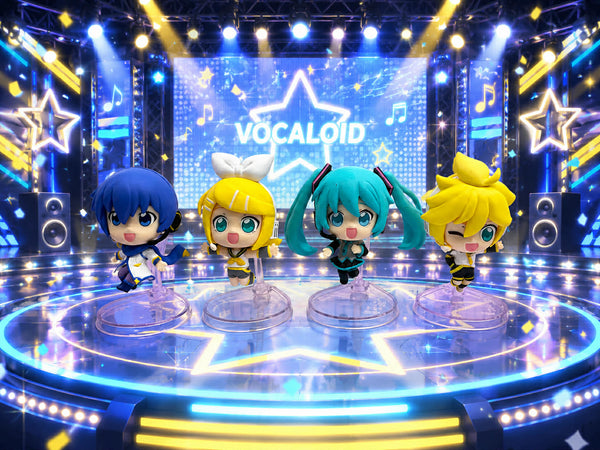 Vocaloid Hatsune Miku and Friends Happy Jump Small Figure 4 Pieces Set (In-stock)