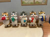 Mofusand Cats with Different Items Small Figure Keychain 5 Pieces Set (In-stock)