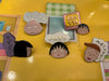 Chibi Maruko Chan Characters Metal Pin 5 Pieces Set (In-stock)