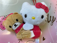 Sanrio Hello Kitty with Tiny Chum Small Plush Keychain Red Ver. (In-stock)