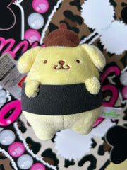 Sanrio Characters Pom Pom Purin Sushi Small Plush Keychain (In-stock)