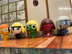 Keroro Gunso Characters Siting Small Figure 5 Pieces Set (In-stock)