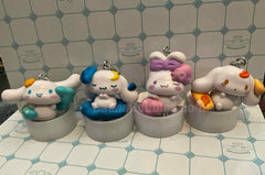 Sanrio Cinnamoroll Emotional Days Small Figure Keychain 4 Pieces Set (In-stock)