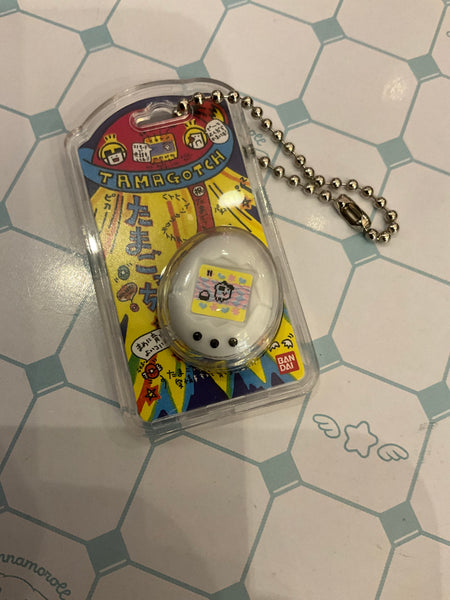Tamagotchi Original White Mini Package Collection Figure Keychain (In-stock)