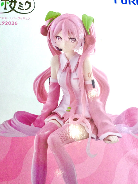 FuRyu Hatsune Miku Sakura Miku 2026 Noodle Stopper Figure Wink Ver. (In-stock)