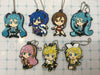 Vocaloid Hatsune Miku and Friends Rubber Keychain 7 Pieces Set (In-stock)