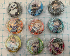 Jujutsu Kaisen Characters Chibi Style Badge 9 Pieces Set (In-stock)
