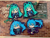 Vocaloid Hatsune Miku Magical 2025 Rubber Keychain 4 Pieces Set (In-stock)