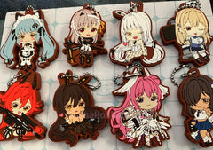 Nikke Goddess of Victory Characters Reversible Rubber Keychain 7 Pieces Set (In-stock)