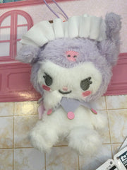 Sanrio Kuromi Sweety Maid Furry Small Keychain Plush (In-stock)