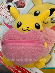 Pokemon Pikachu With Pink Heart Bag Plush (In-stock)