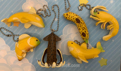 Banana Marine Life Figure Keychain 6 Pieces Set (In-stock)