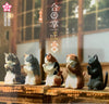 Animal Cat Gassho Figure 5 Piece Set (In-stock)