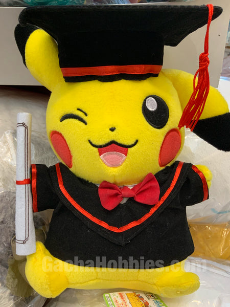 Graduation Pikachu Wink Plush