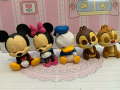 Disney Characters Mickey Mouse and Friends Sleeping on Shoulder Figure 5 Pieces Set (In-stock)