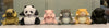 TABESUGIMASHITE Animal Stretching Mini Figure 6 Pieces Set (In-stock)
