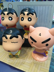 Crayon Shin-Chan Big Head Sitting Figure Set 4 Pieces (In-stock)