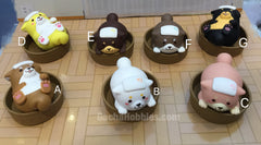 Shiba Inu Bathing Figure Set 8 Pieces (In-stock)