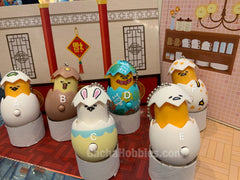 Gudetama Pakatto Popup Egg Toy 6 Pieces Set (In-stock)